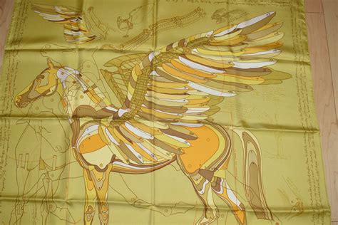 Hermes Scarf Le Pegase by Christian Renonciat Silk 90x90 